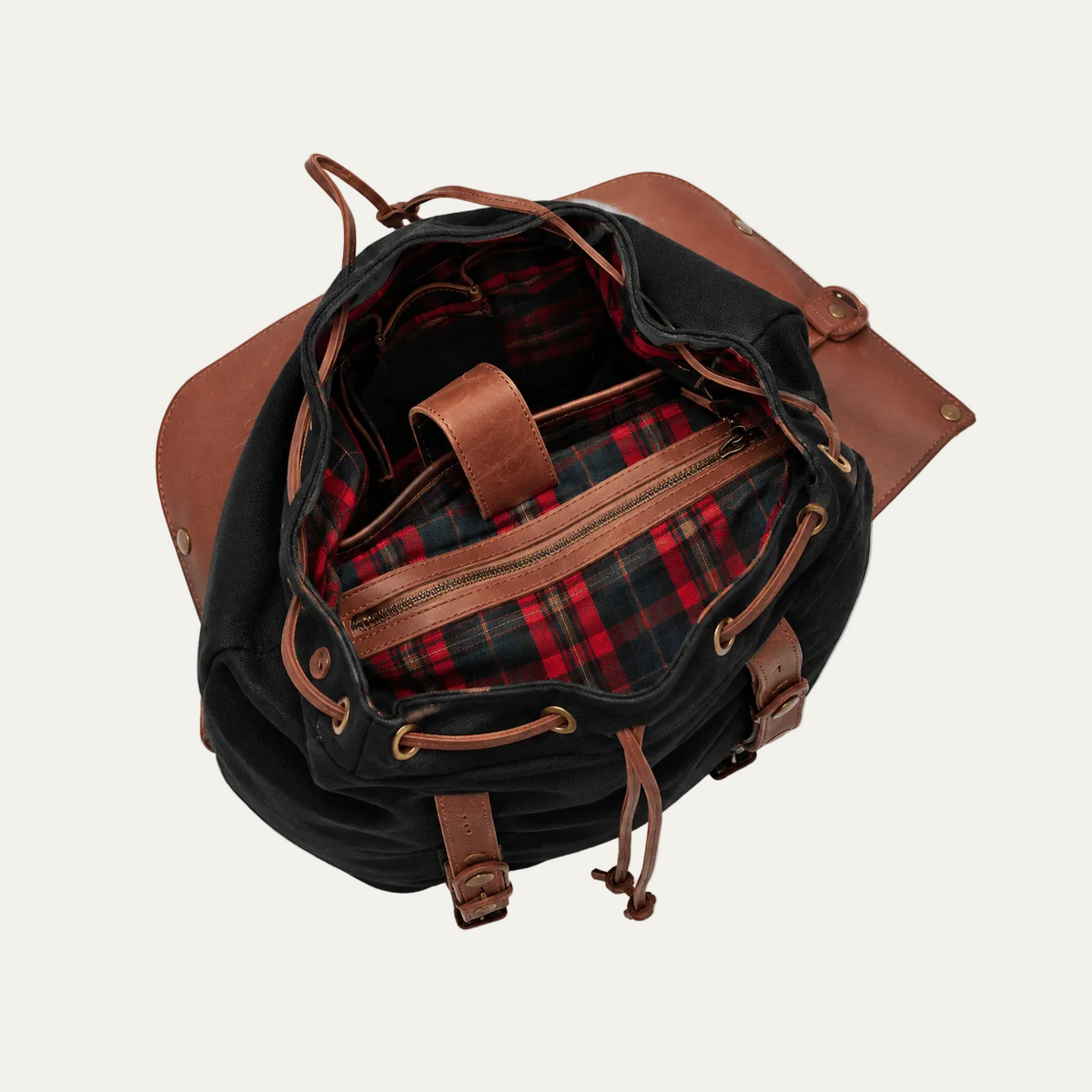 Lennon Canvas & Leather Backpack - Will Leather Goods