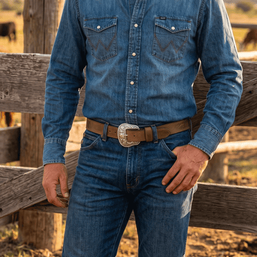 COWBOY VINTAGE WASHED BELT - Will Leather Goods