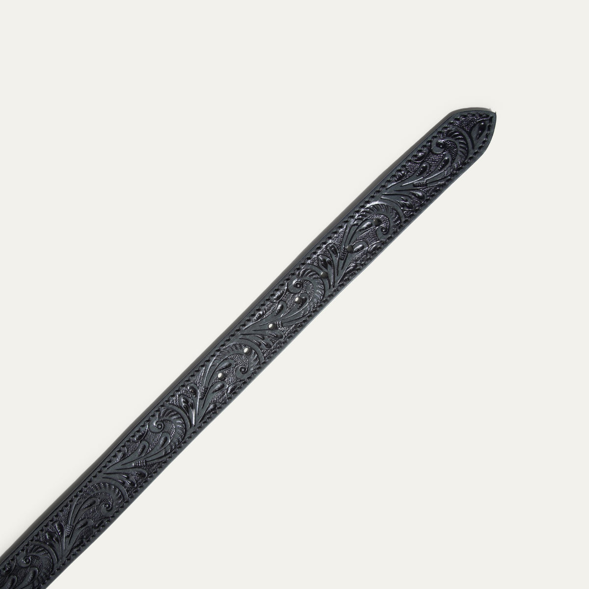 HAND - TOOLED MORNING GLORY JEAN BELT - Will Leather Goods