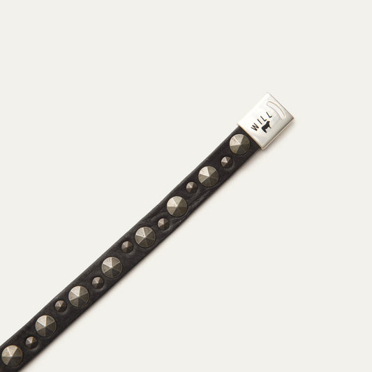 Magnetic Bracelet W/ Spike Studs - Will Leather Goods