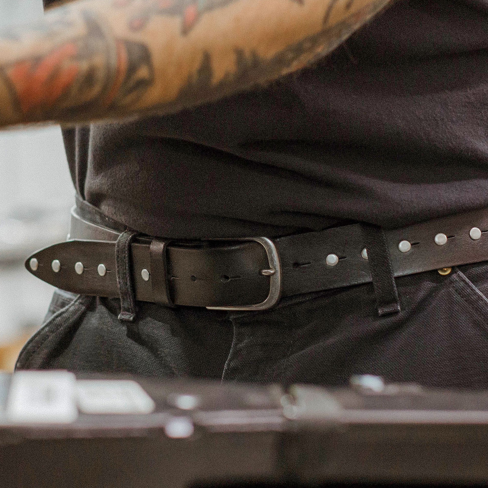 Single Studded Belt - Will Leather Goods