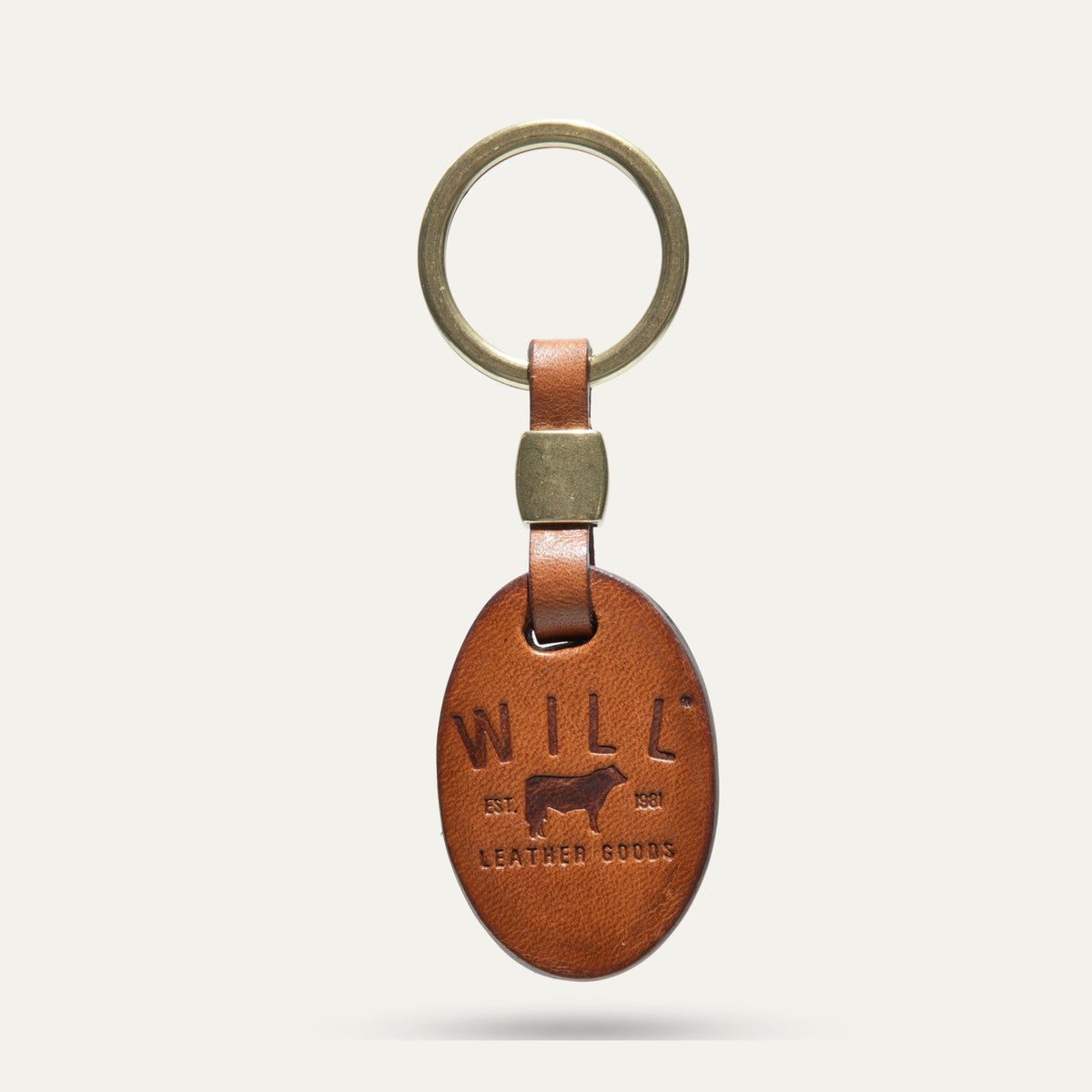 OVAL SHAPE KEY FOB - Will Leather Goods