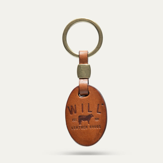OVAL SHAPE KEY FOB - Will Leather Goods