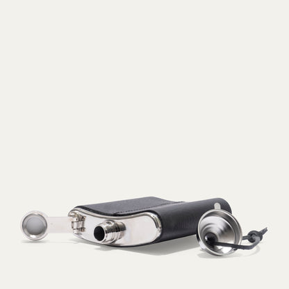Leather & Stainless Steel Flask - Will Leather Goods