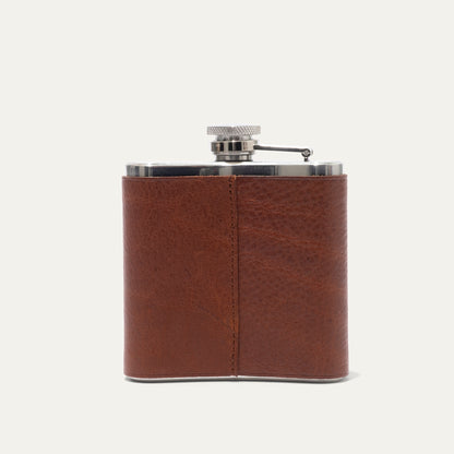 Leather & Stainless Steel Flask - Will Leather Goods