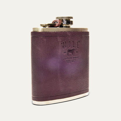 Leather & Stainless Steel Flask - Will Leather Goods