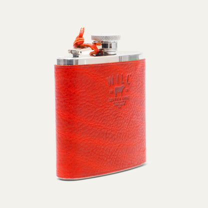 Leather & Stainless Steel Flask - Will Leather Goods