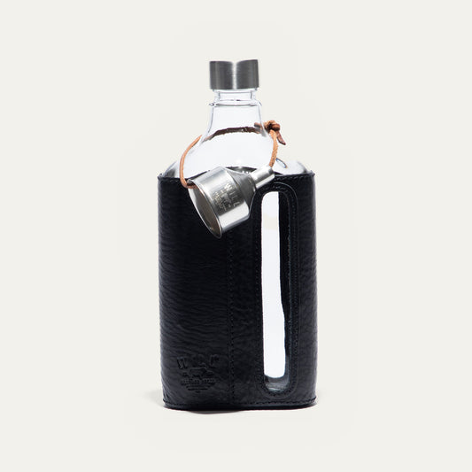 Glass Leather Flask 375Ml - Will Leather Goods