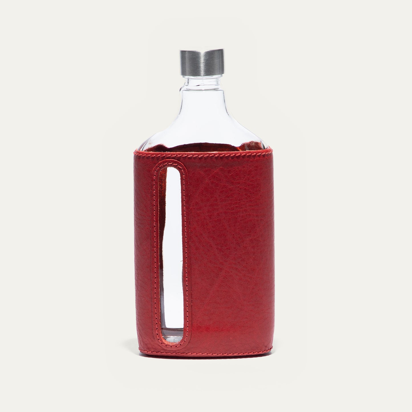 Glass Leather Flask 375Ml - Will Leather Goods
