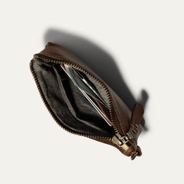 ZIP POUCH WITH WRISTLET - Will Leather Goods