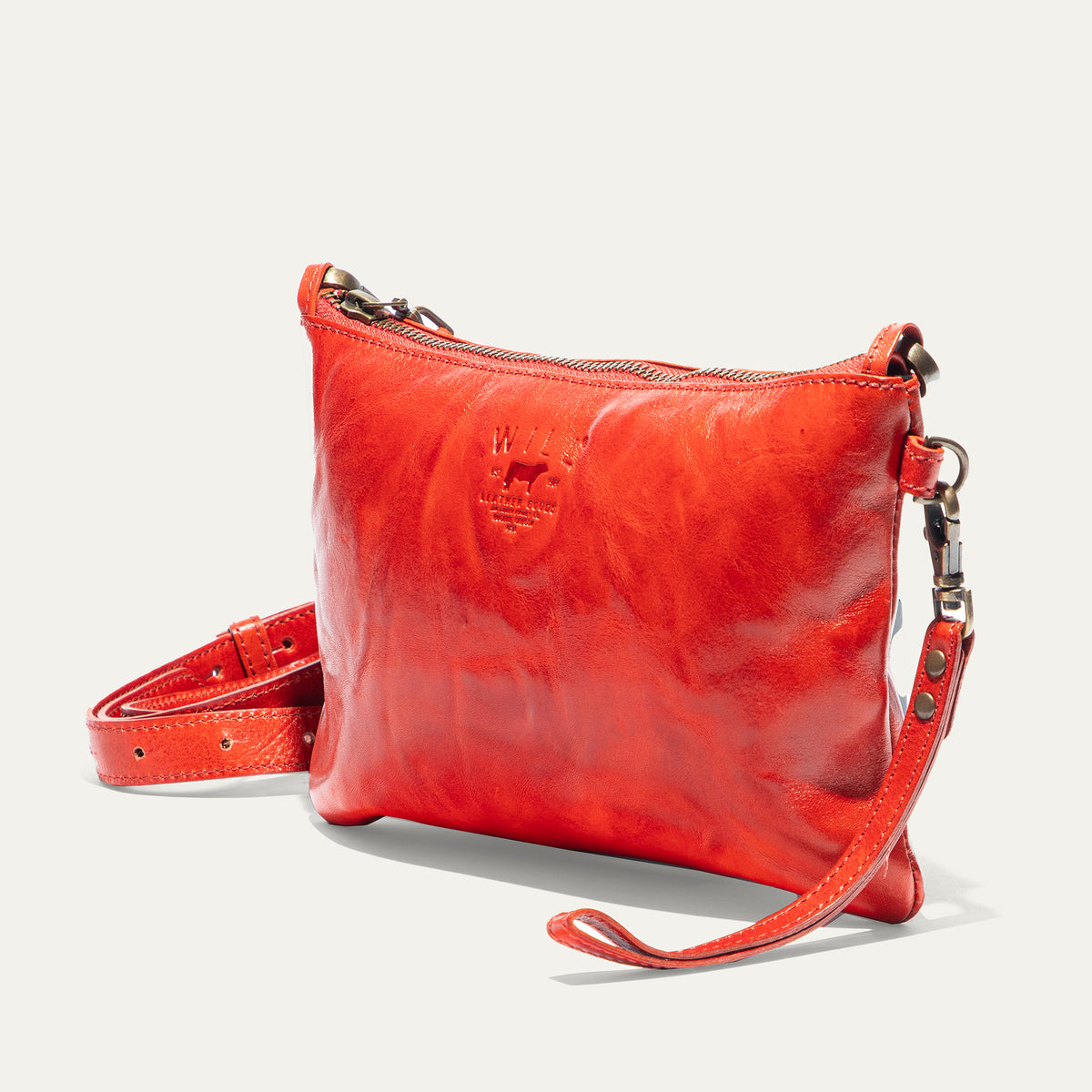 Corfu Zip Pouch Medium W/ Crossbody - Will Leather Goods