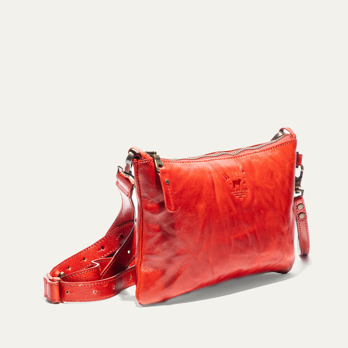 Corfu Zip Pouch Medium W/ Crossbody - Will Leather Goods