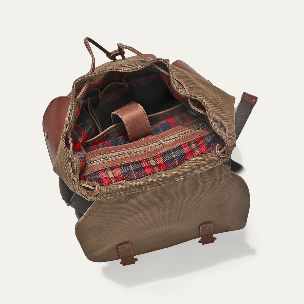 Lennon Canvas & Leather Backpack - Will Leather Goods