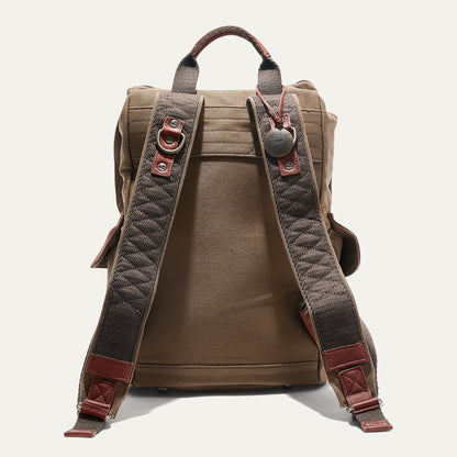 Lennon Canvas & Leather Backpack - Will Leather Goods