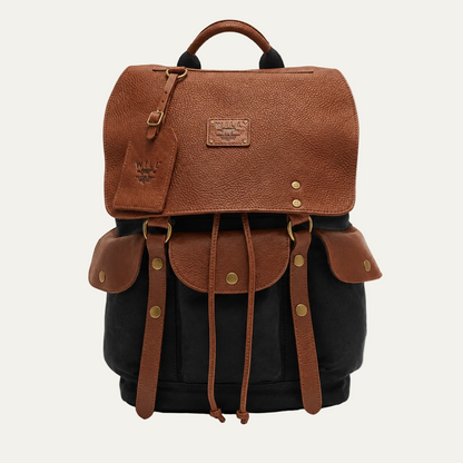 Lennon Canvas & Leather Backpack - Will Leather Goods