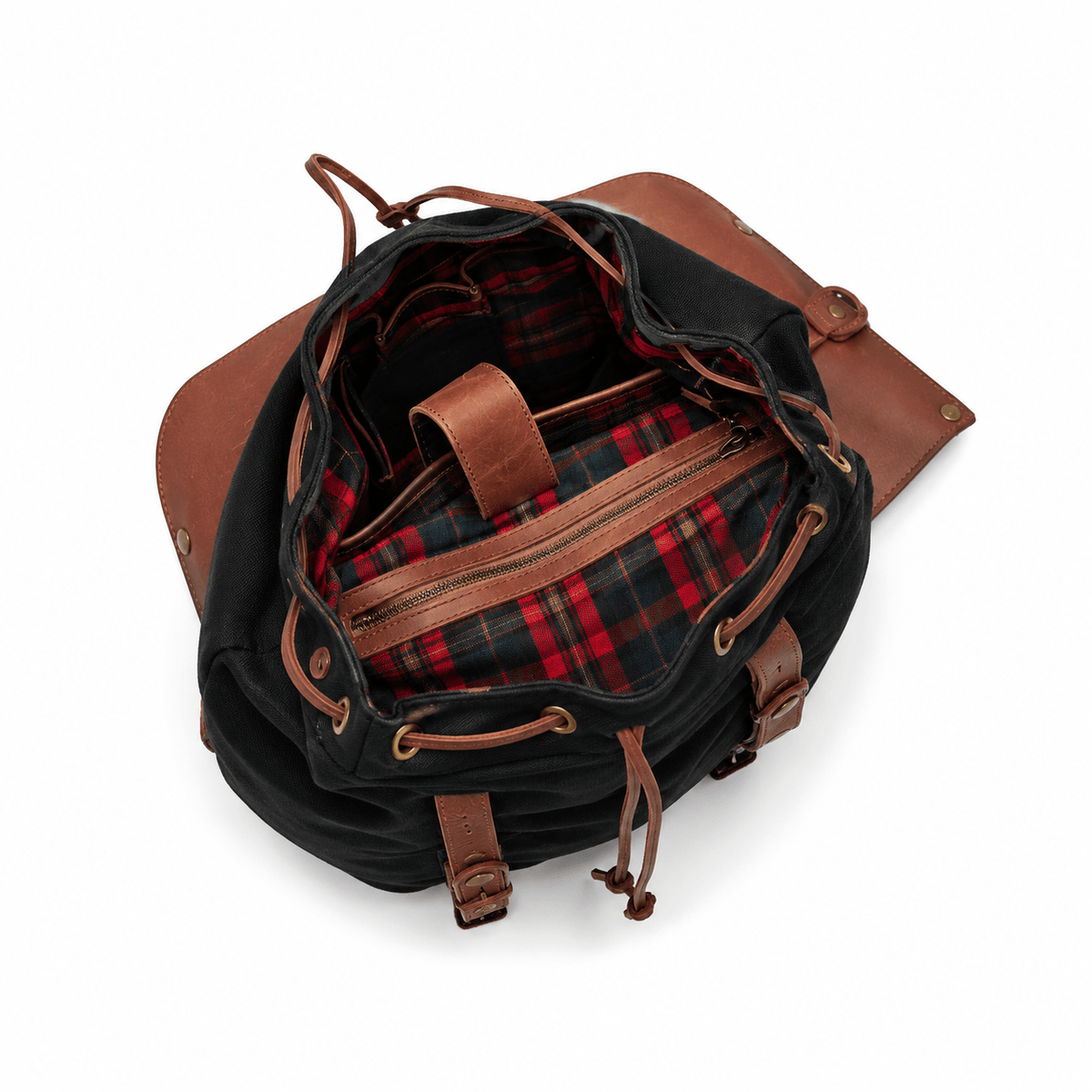 Lennon Canvas & Leather Backpack - Will Leather Goods