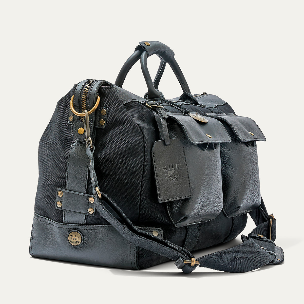 Canvas & Leather Travel Duffle - Will Leather Goods