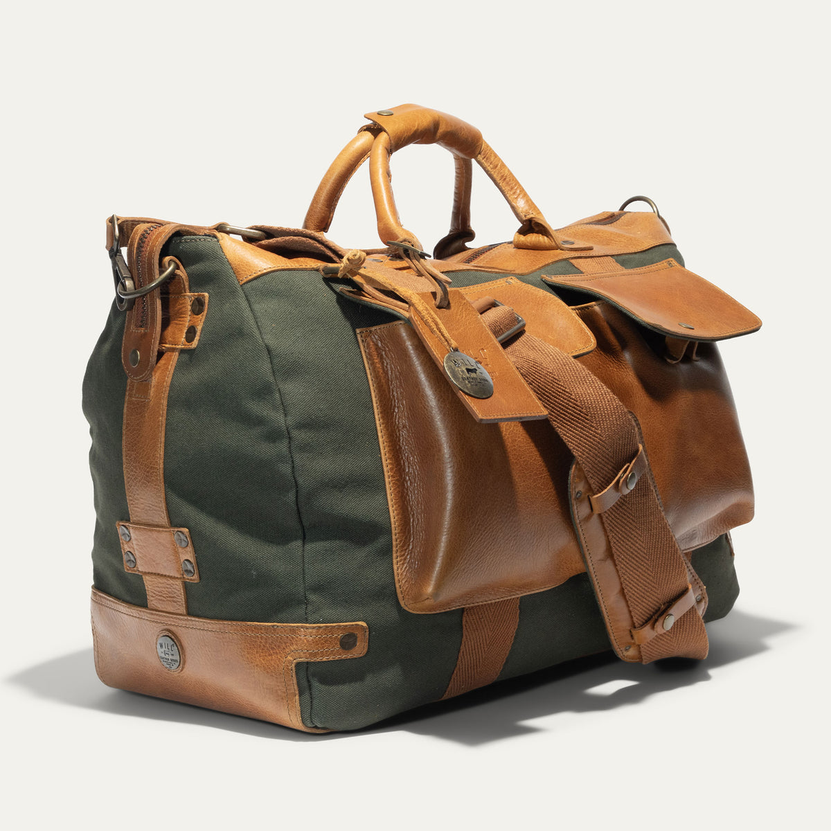 Canvas & Leather Travel Duffle - Will Leather Goods