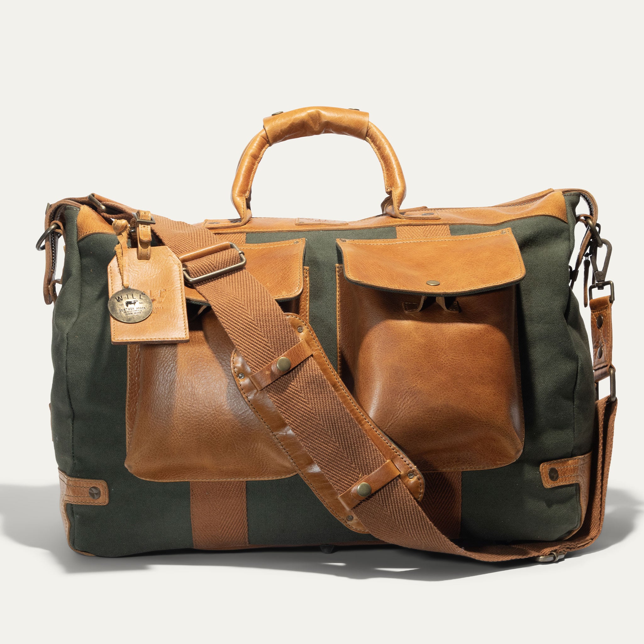 Canvas & Leather Travel Duffle - Will Leather Goods