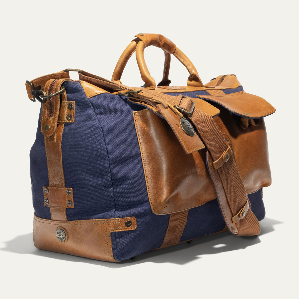 Canvas & Leather Travel Duffle - Will Leather Goods