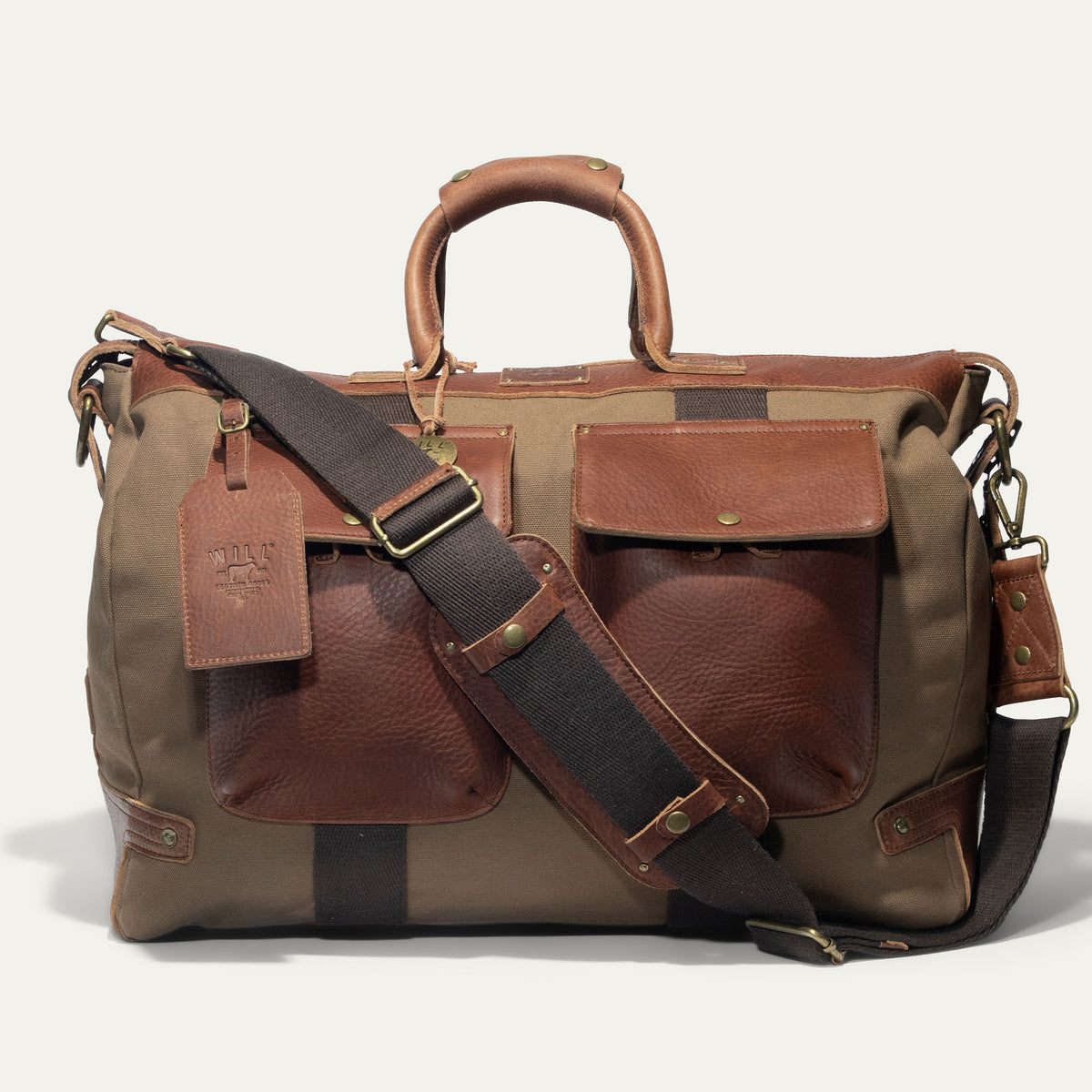 Canvas & Leather Travel Duffle - Will Leather Goods