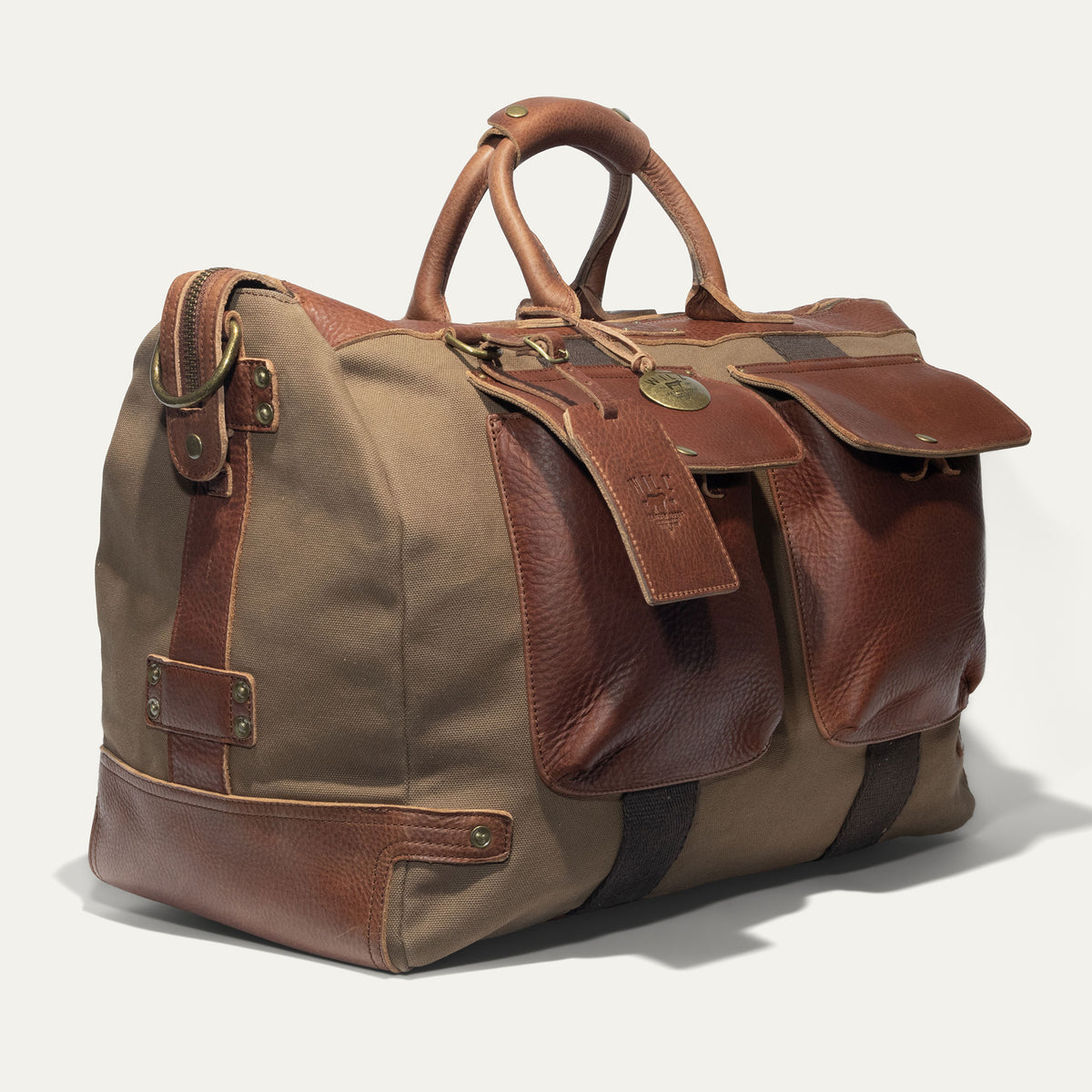 Canvas & Leather Travel Duffle - Will Leather Goods