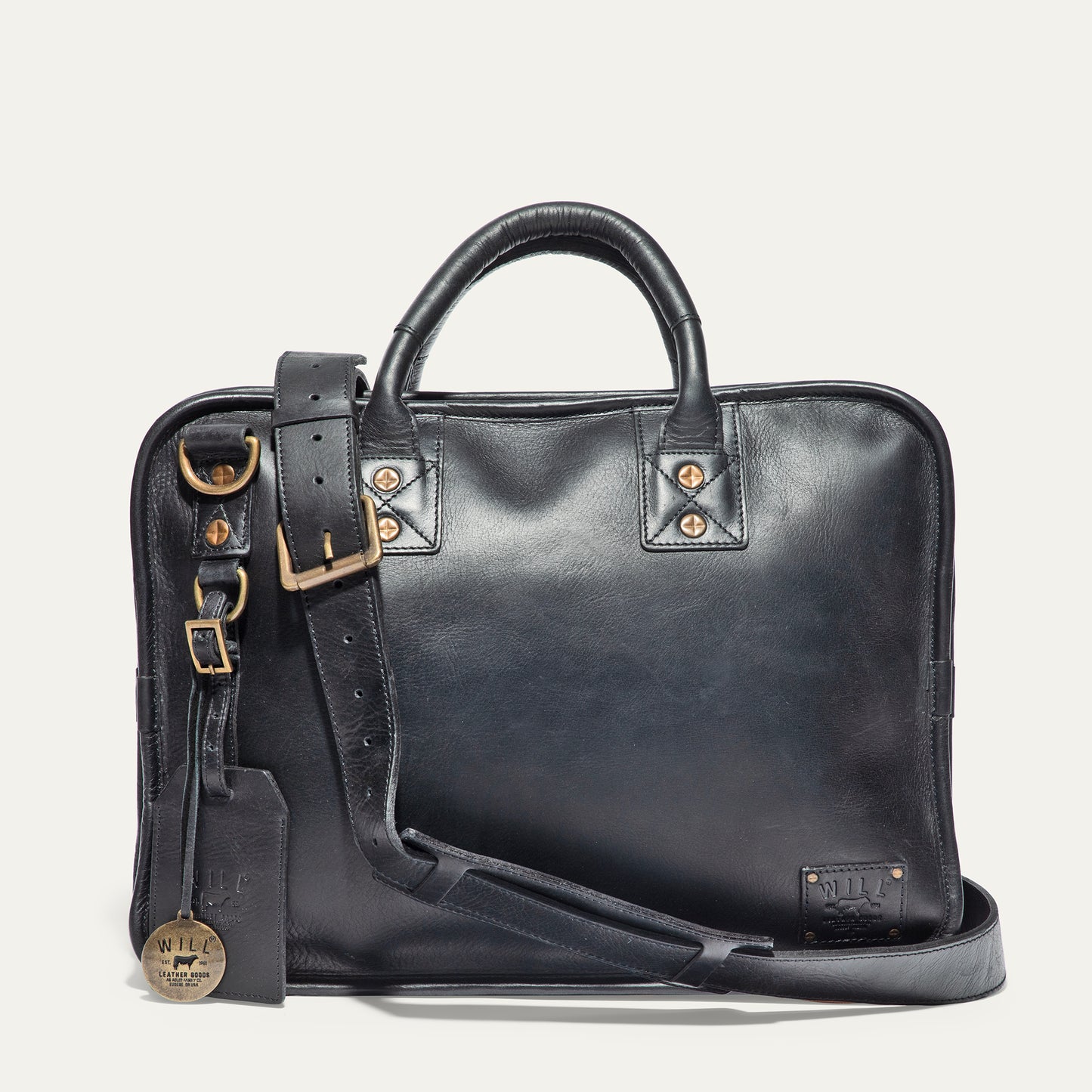 Hank Double Zip Briefcase - Will Leather Goods