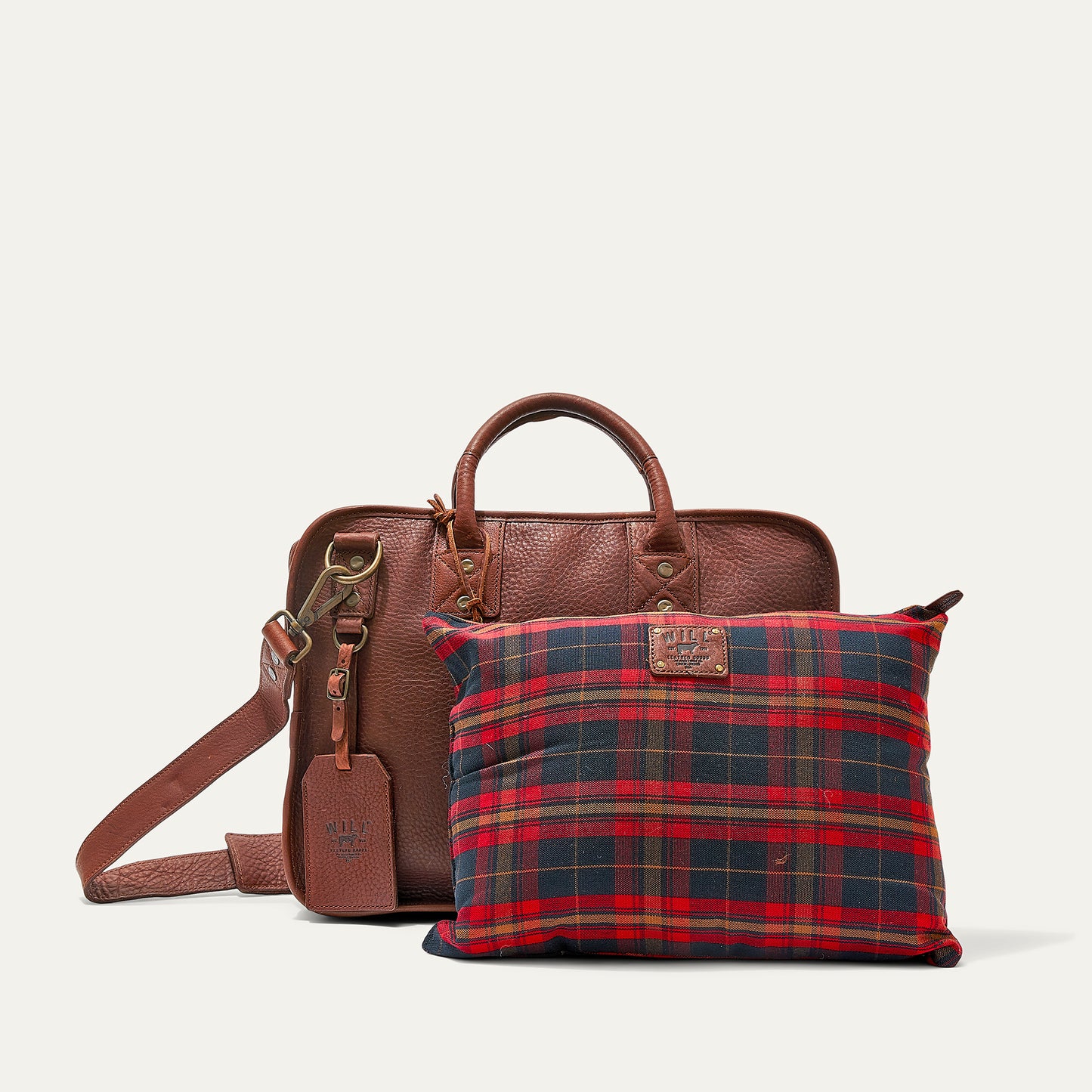 Hank Double Zip Briefcase - Will Leather Goods