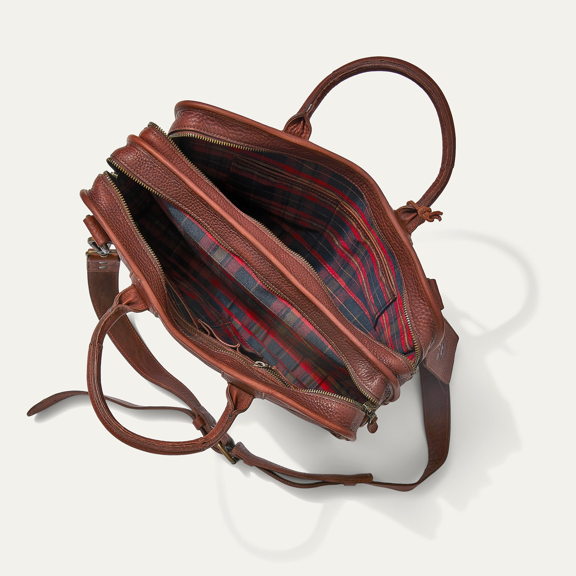 Hank Double Zip Briefcase - Will Leather Goods