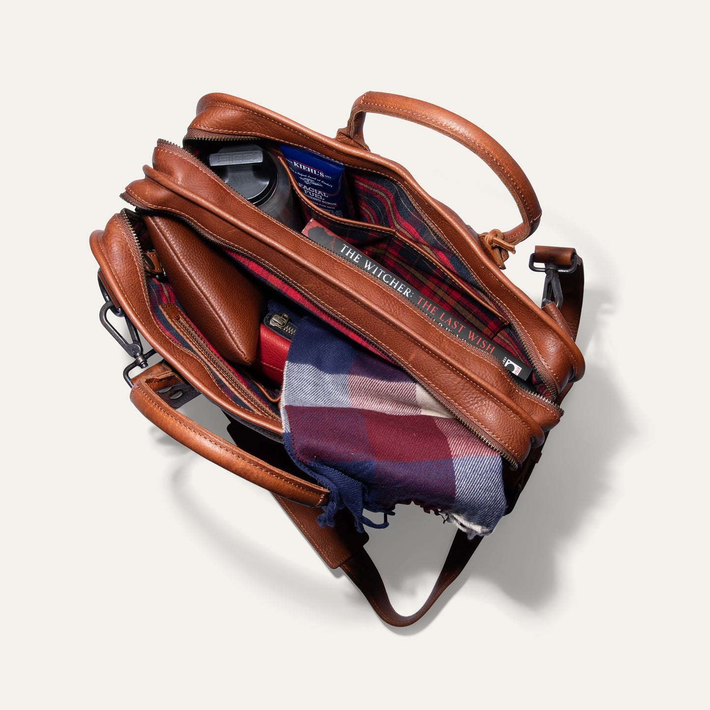 Hank Double Zip Briefcase - Will Leather Goods