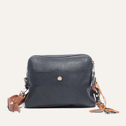 Everyday Double Zip Leather Crossbody - Will Leather Goods