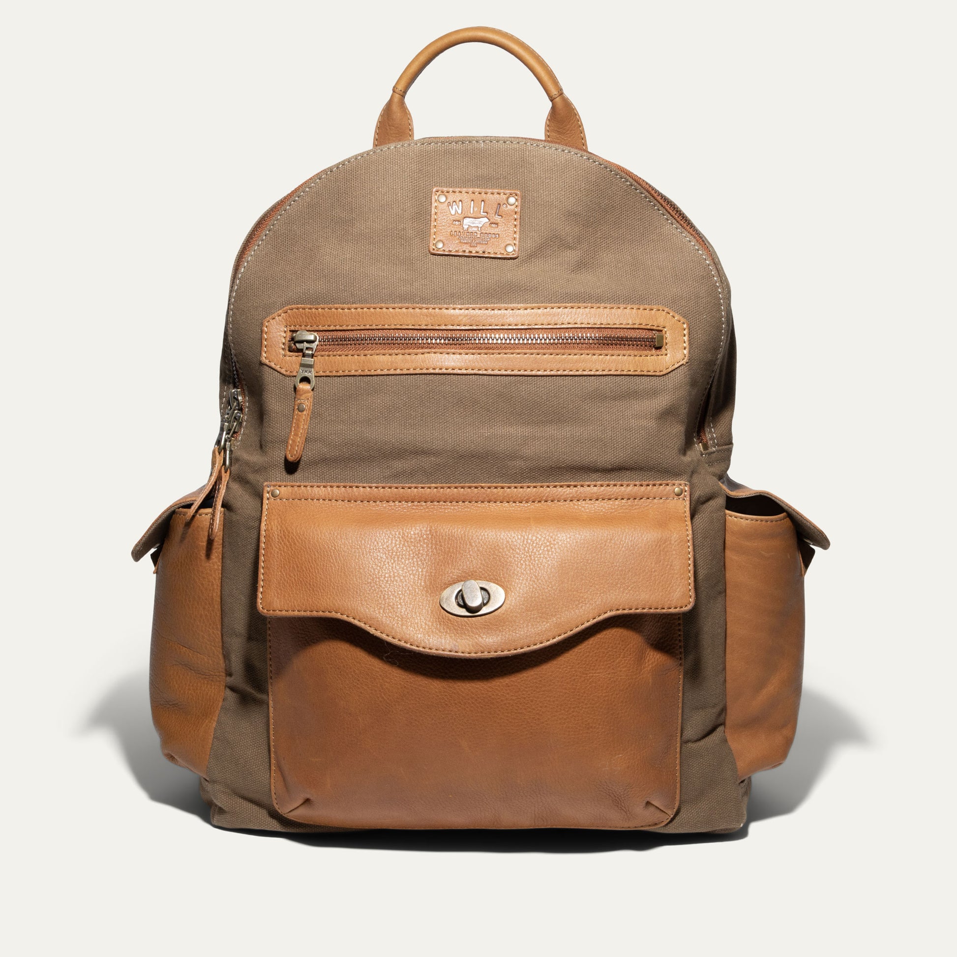Canvas & Leather Backpack - Will Leather Goods