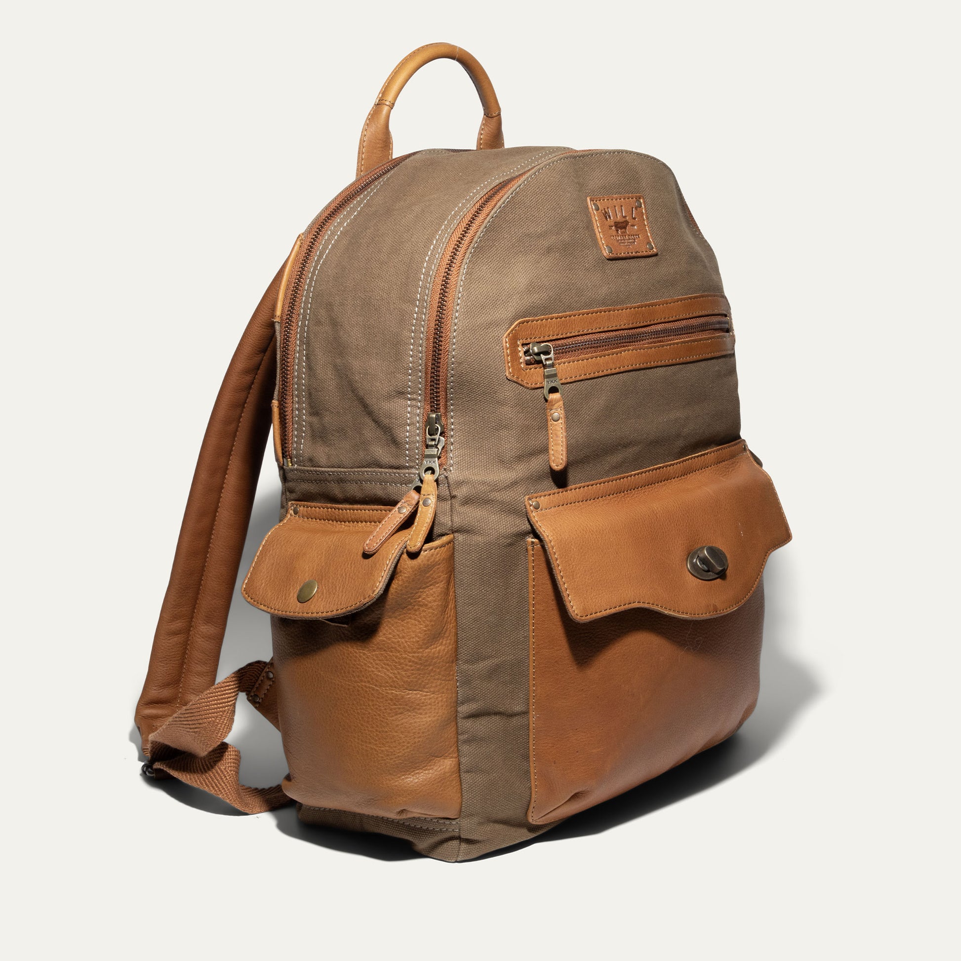 Canvas & Leather Backpack - Will Leather Goods