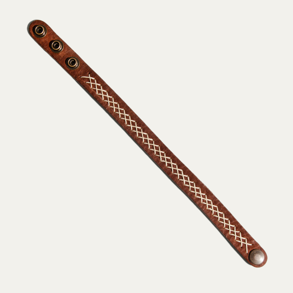 Cross Stitch Cuff - Will Leather Goods