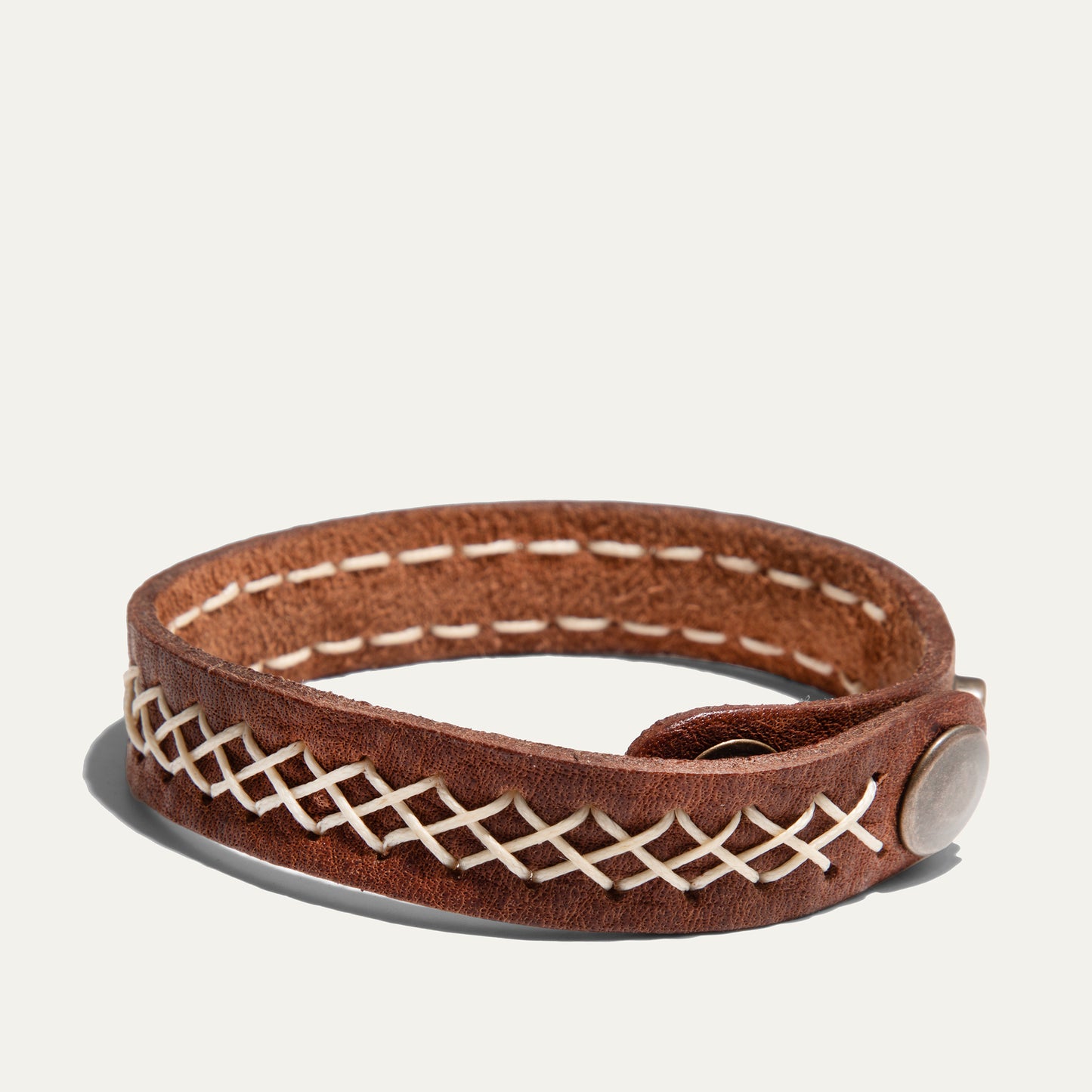 Cross Stitch Cuff - Will Leather Goods