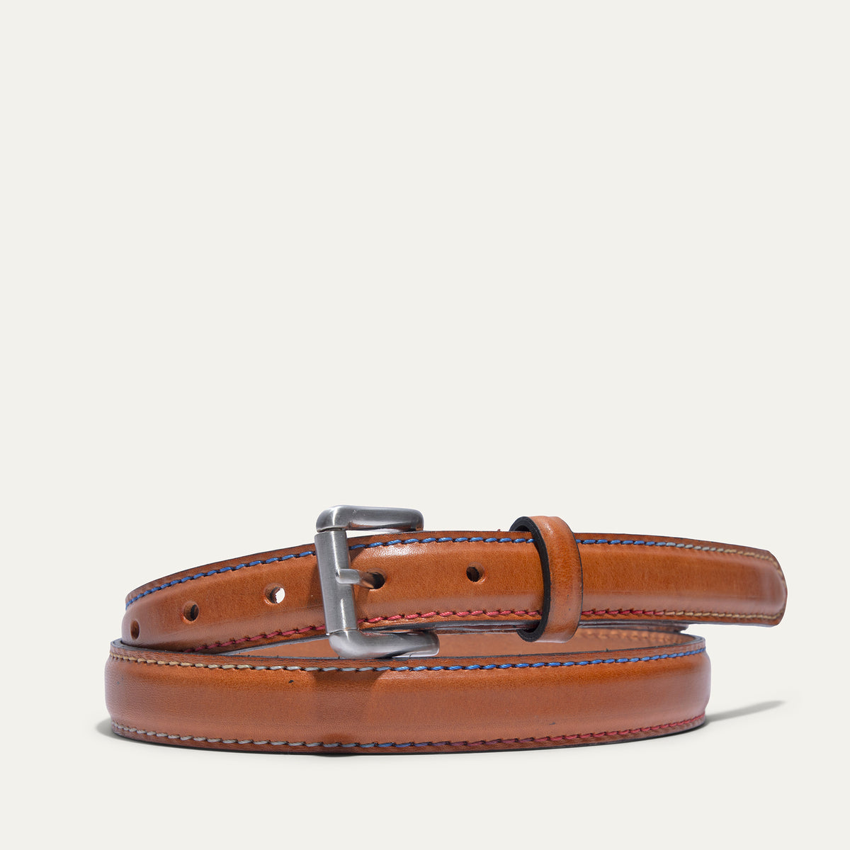 Rainbow Stitched Belt - Will Leather Goods