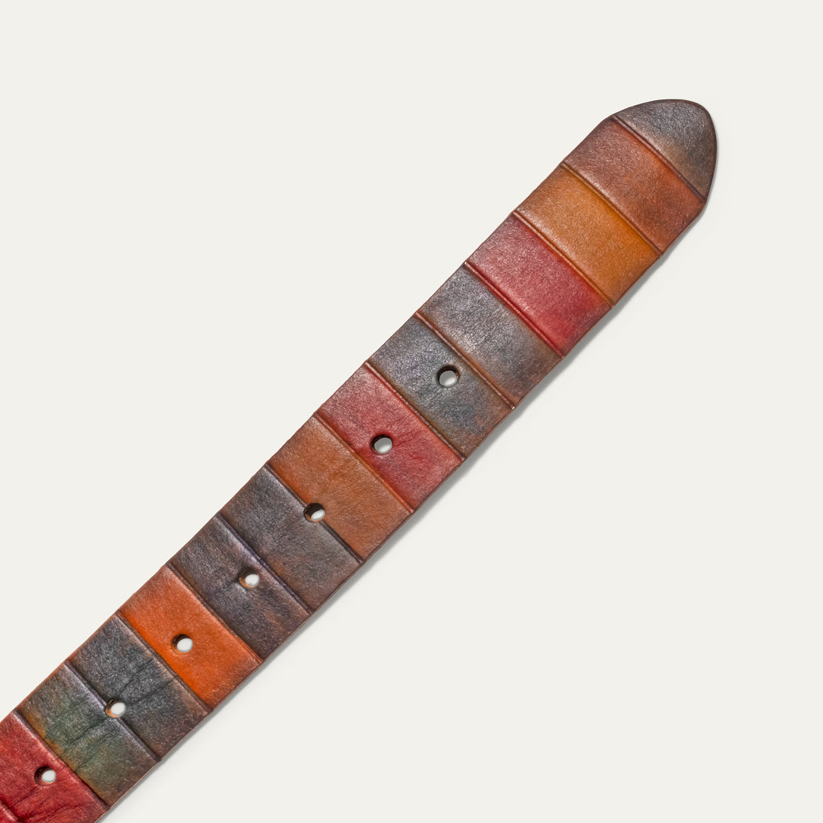 Hand Painted Color Block Belt - Will Leather Goods