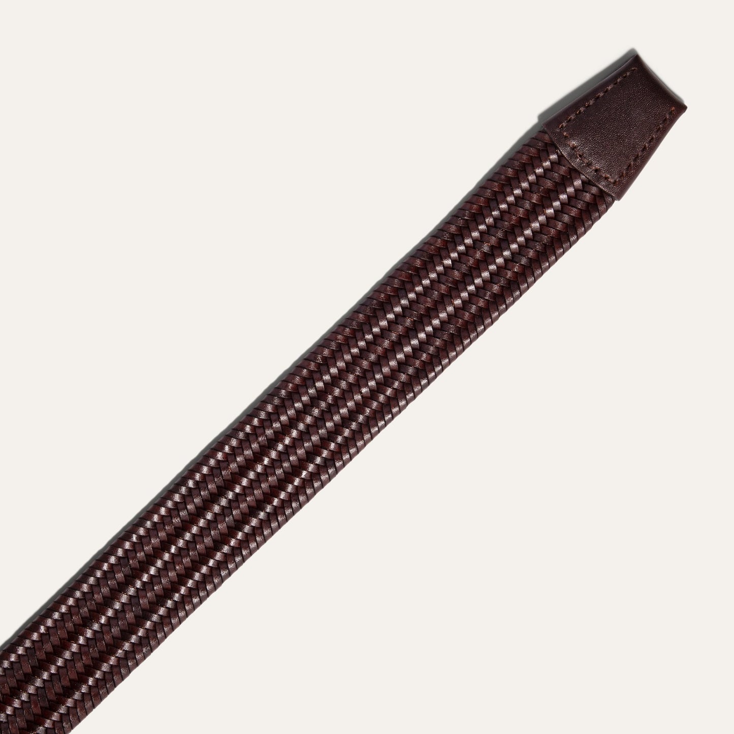 BRAIDED LEATHER STRETCH WOVEN BELT - Will Leather Goods