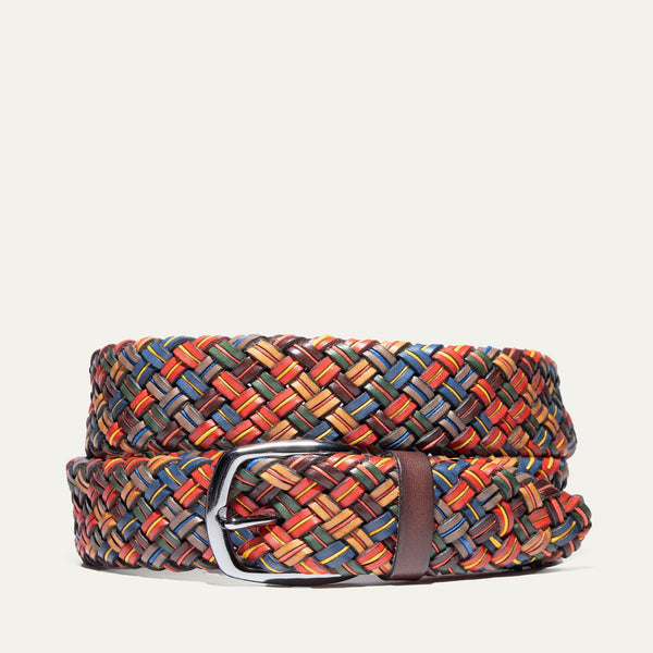 Multi - Color Tubular Braided Belt - Will Leather Goods