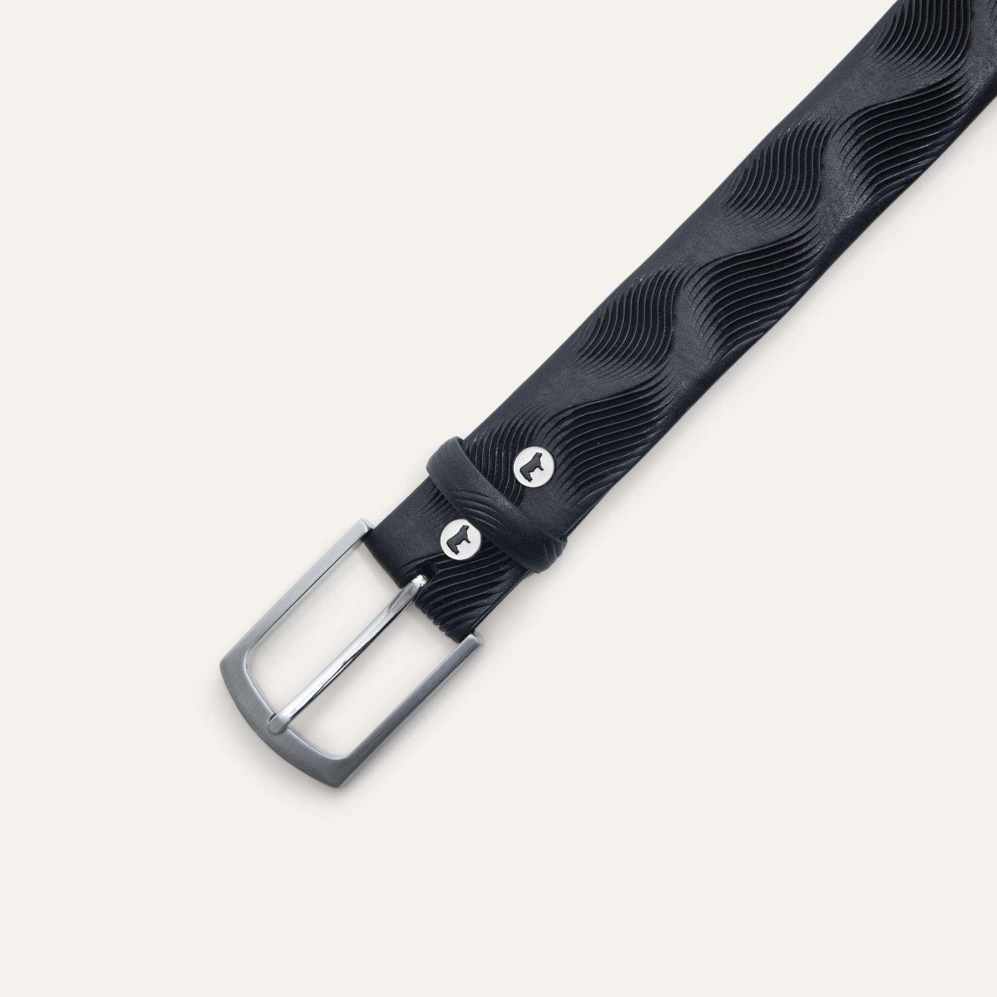 WAVE EMBOSSED BELT - Will Leather Goods