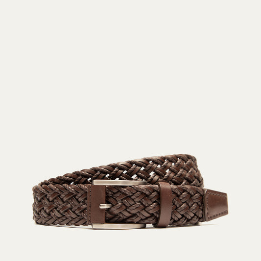 Leather & Braided Wax Cord Belt - Will Leather Goods