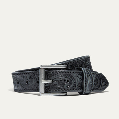HAND - TOOLED MORNING GLORY JEAN BELT - Will Leather Goods