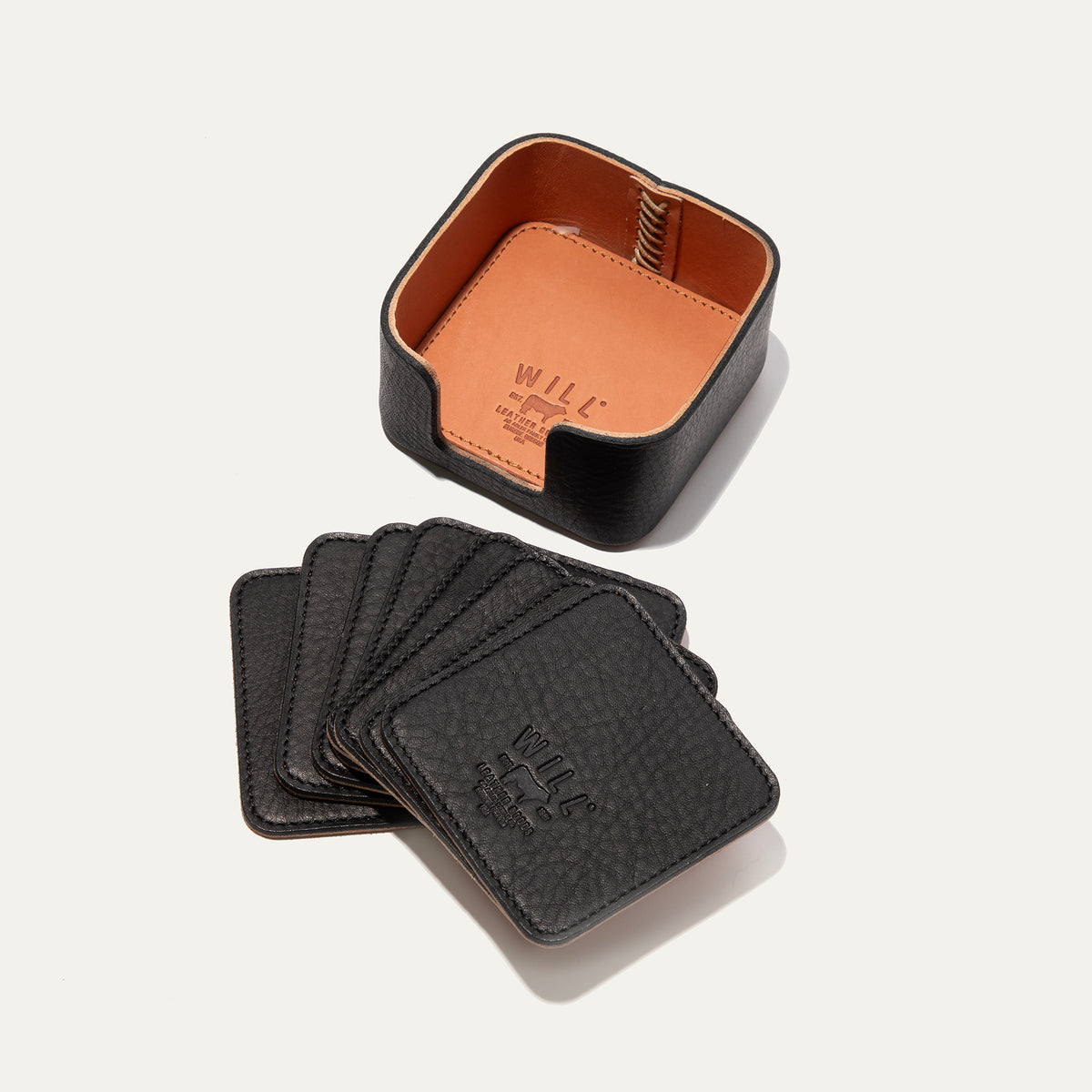 Set Of Eight Coasters - Will Leather Goods