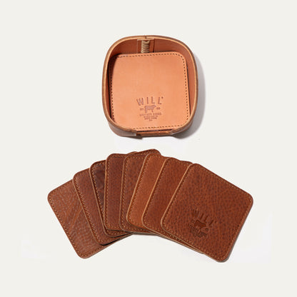 Set Of Eight Coasters - Will Leather Goods