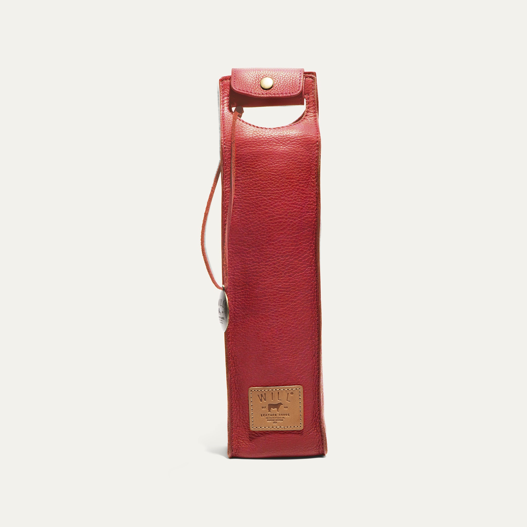 Single Leather Wine Case - Will Leather Goods