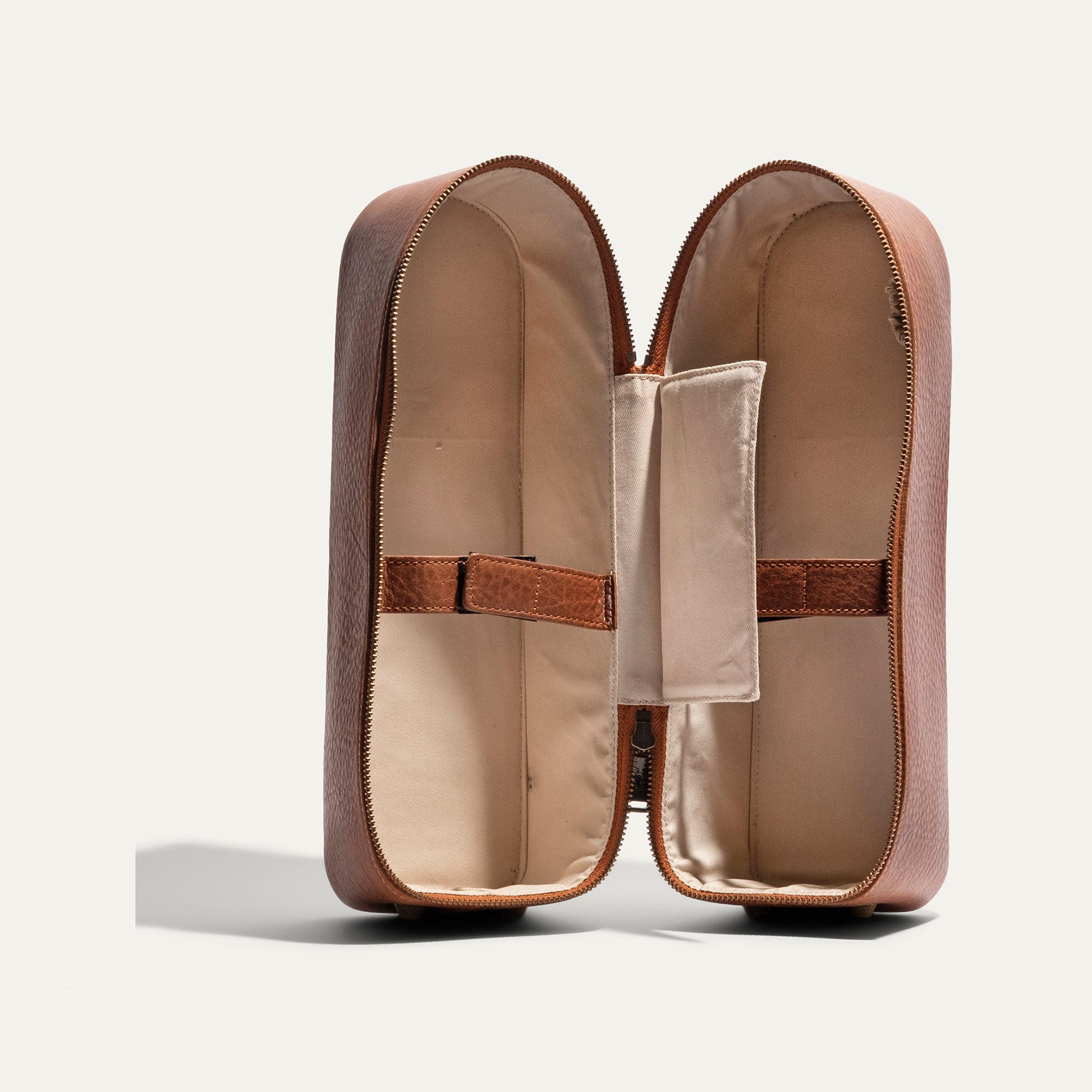 Hard Double Leather Wine Case - Will Leather Goods