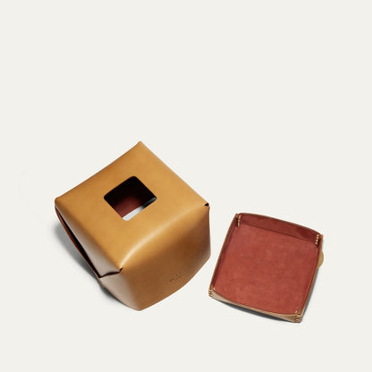 Square Tissue Box - Will Leather Goods