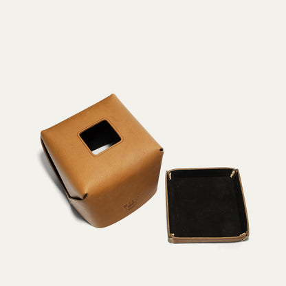 Square Tissue Box - Will Leather Goods