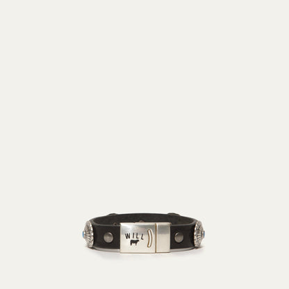 Magnetic Bracelet W/ Conchos - Will Leather Goods