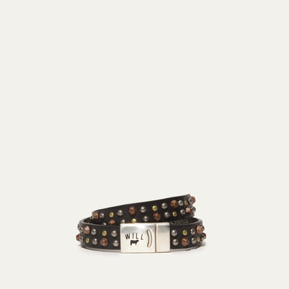 Magnetic Bracelet W/ Multi Face Studs - Will Leather Goods